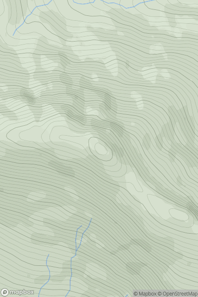 Thumbnail image for Beinn Gharbh [Mallaig to Fort William] [NM922881] showing contour plot for surrounding peak